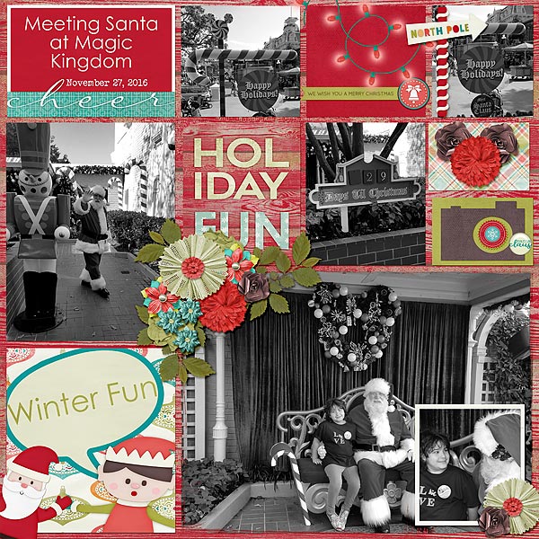 Winter Fun Meeting Santa at Magic Kingdom