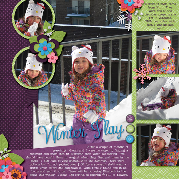 Winter Play with Daddy (left)