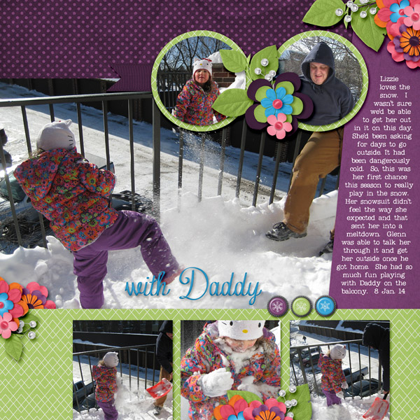Winter Play with Daddy (right)