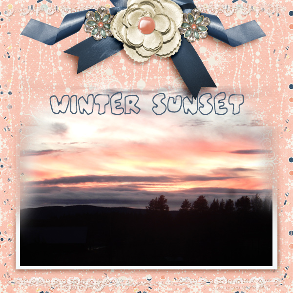 Winter sunset