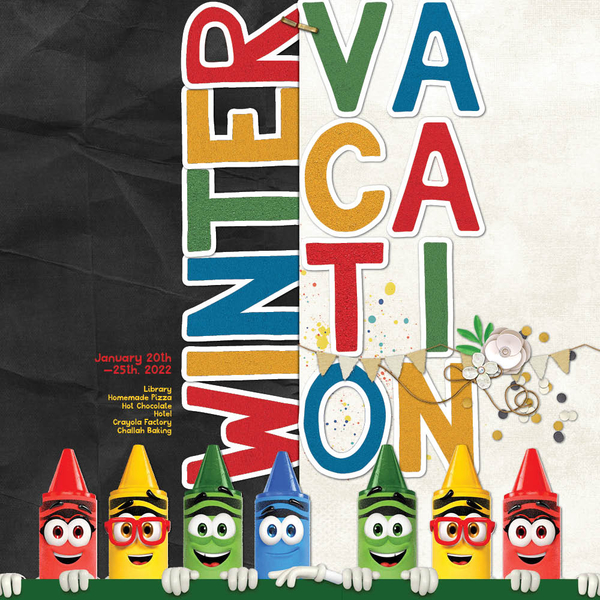 Winter Vacation 2022 opening page