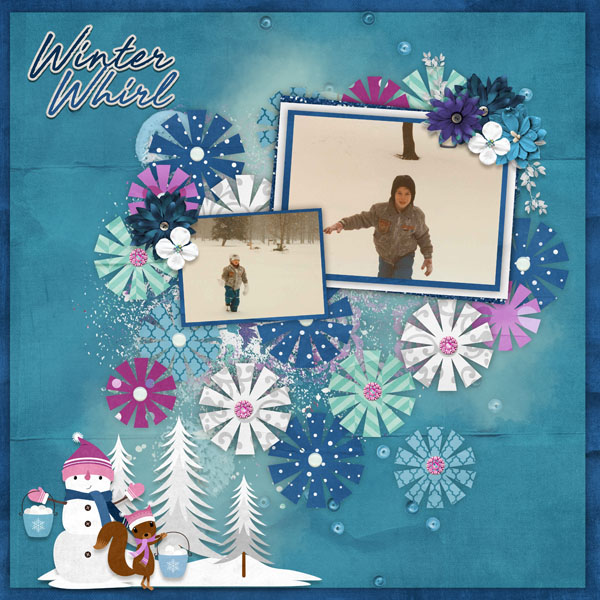 Winter Whirl-Aimee, Geometrics Temp #2-Miss Fish