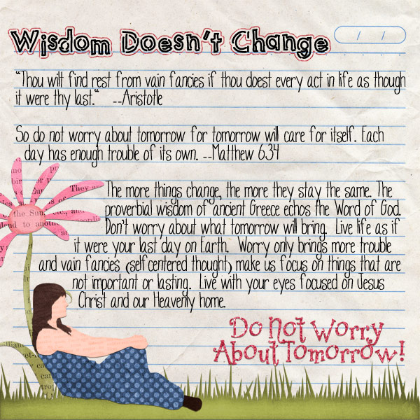 Wisdom Doesn't Change