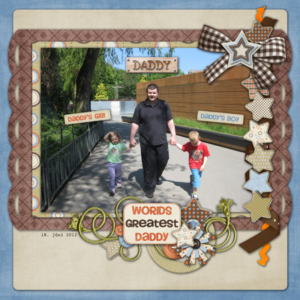 With dad