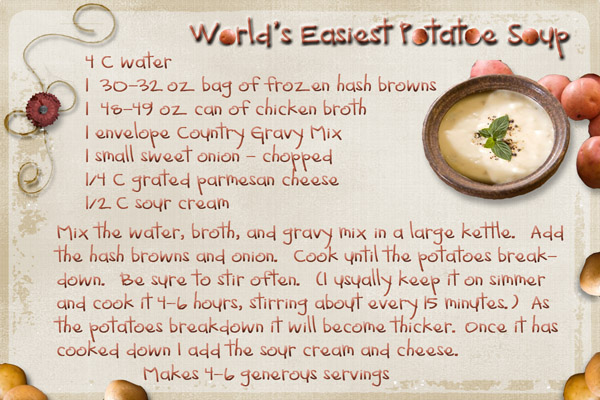 World's Easiest Potato Soup