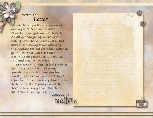 Write the letter