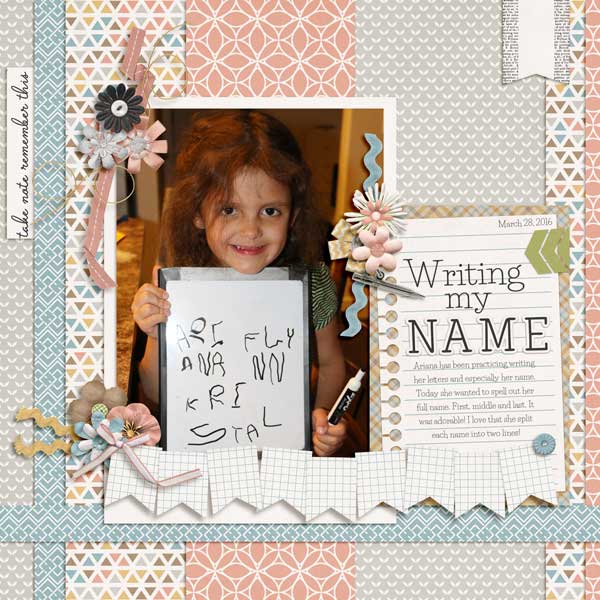 Writing My Name