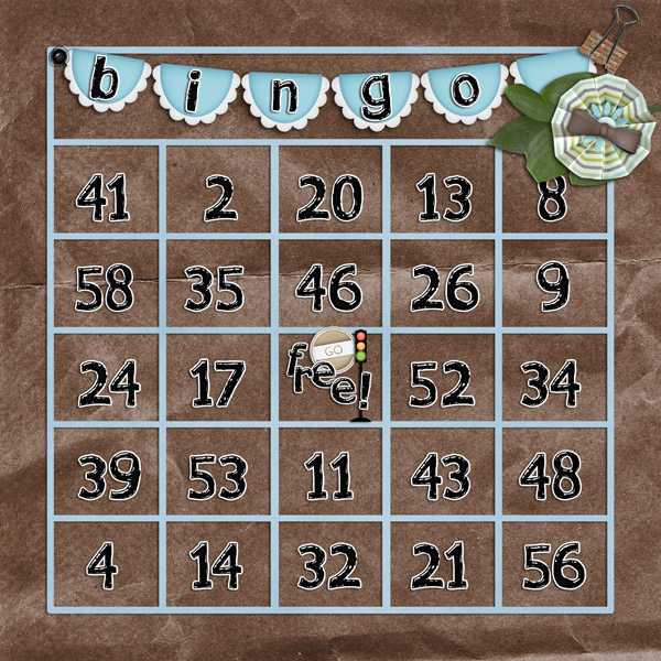 yabby bingo card