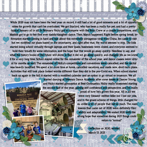 Year In Review 2020 Closing page