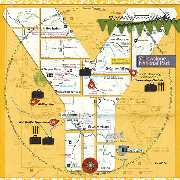 Yellowstone Park Map