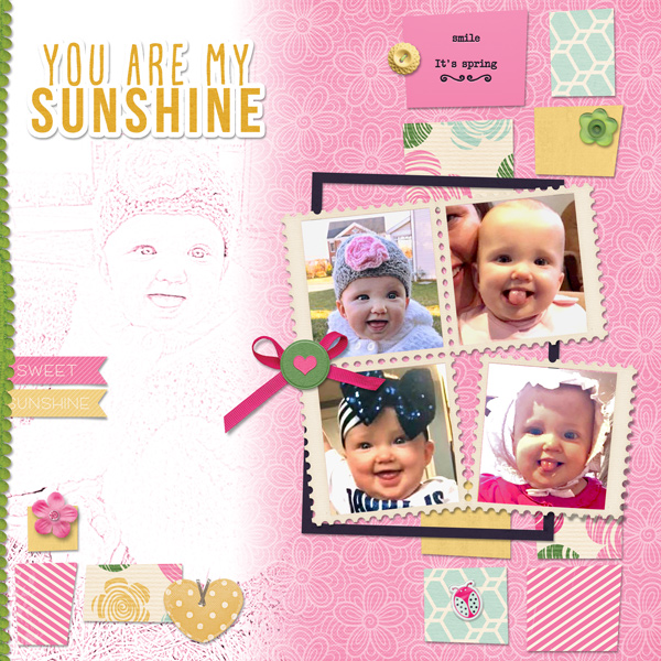 You Are My Sunshine April template 1