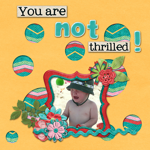 You are not thrilled!