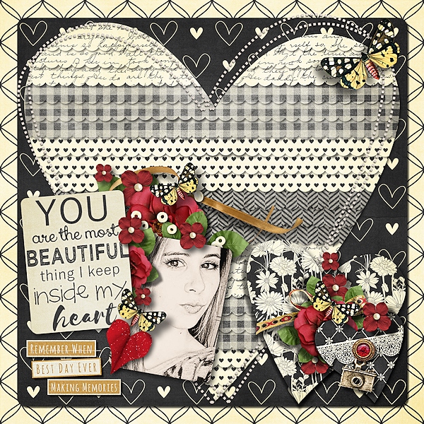 You are the most beautiful thing I keep inside my heart