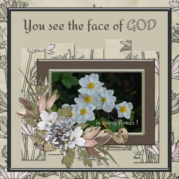 You see the face of God ...