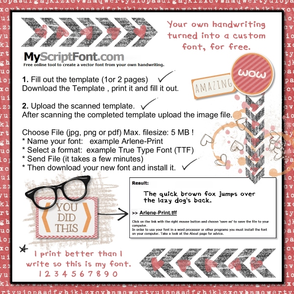 Your Own Handwriting Font