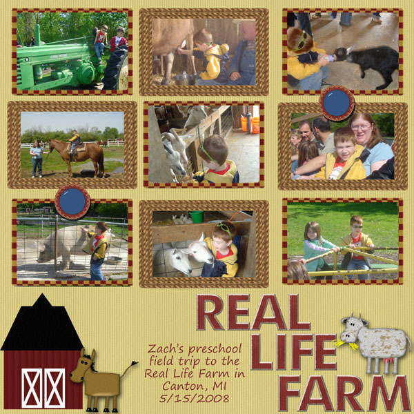 Zach preschool farm trip