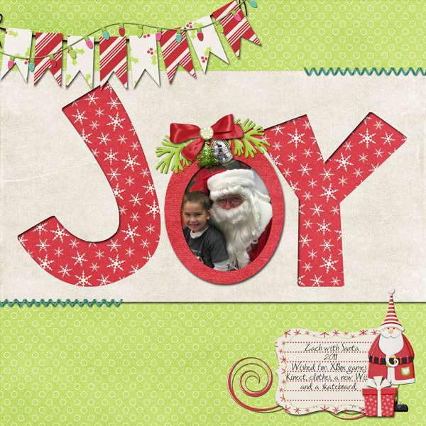 Zach with Santa