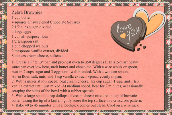 Zebra Brownies