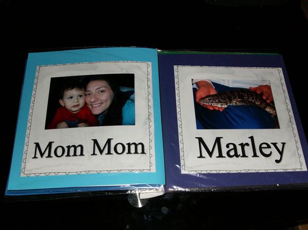 Ziploc book - Jesse's Family - page 3,4