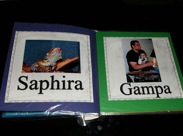 Ziploc book - Jesse's Family - page 5,6