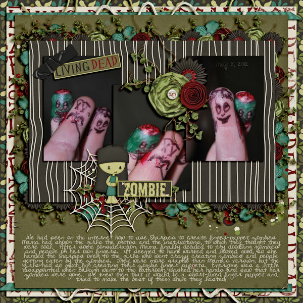 Zombie Finger Puppets