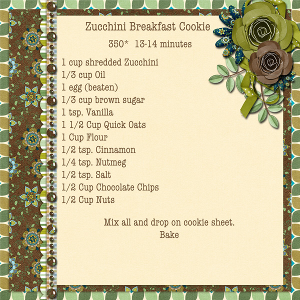 Zucchini Breakfast Cookie Recipe